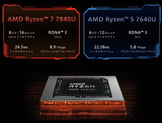 Ryzen7 7800とRyzen5 7600の違い