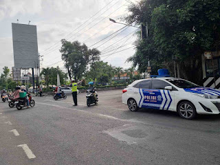 Daerah Rawan Laka Lantas Dan Kemacetan, Satlantas Polres Demak Laksanakan Patroli