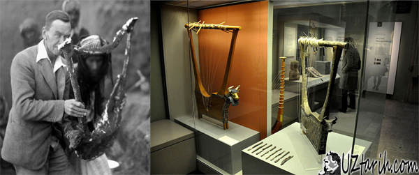 tarihi müzik aletleri, oldest music instrument, antik lir, arp, harp