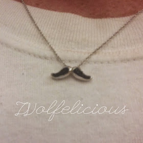 photo of mustache necklace wolfelicious