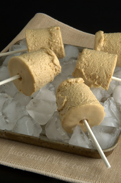 Paletas de mousse de café bombón