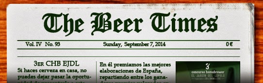 Dominical de noticas sobre cerveza. Pulsa aquí si no te carga para leer el periódico