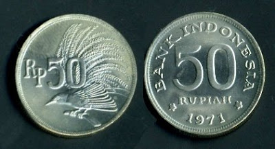 Uang Koin 50 Rupiah 1971