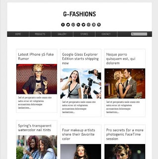 g fashions blogger tema