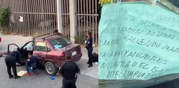 Vengador anónimo defiende a niñas en Morelos; deja un horrible mensaje de advertencia 