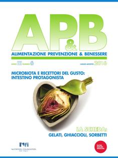 AP&B Alimentazione Prevenzione & Benessere 2016-06 - Luglio & Agosto 2016 | TRUE PDF | Mensile | Professionisti | Alimentazione | Benessere | Salute
Rivista a cura di NFI Nutrition Foundation of Italy.
Il mensile AP&B Alimentazione Prevenzione & Benessere nasce come punto di riferimento per diffondere i presupposti dell’alimentazione mirata allo «star bene».
Questo significa conoscere gli effetti (individuali e integrati) che alimenti e composti bioattivi contenuti hanno sull’organismo, in modo da orientare le scelte in una prospettiva di salute.
AP&B Alimentazione Prevenzione & Benessere coniuga uno stile piano e semplice con l’accuratezza dei messaggi, il riferimento a fonti bibliografiche di valore, il contatto con esperti di rango.
AP&B Alimentazione Prevenzione & Benessere: un contributo alla sfida quotidiana per restare «in forma» sotto tutti i punti di vista.