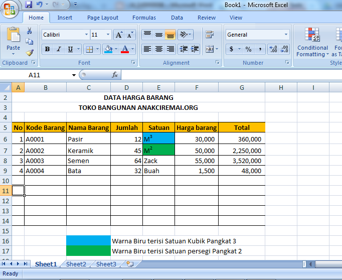 Cara Super Cepat Membuat Pangkat 2 (Persegi) dan 3 (Kubik) di Microsoft Excel