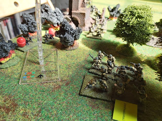 German MGs are caught in artillery and infantry assault