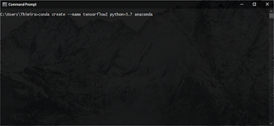 Create a new conda environment