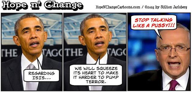 obama, obama jokes, political, humor, cartoon, conservative, hope n' change, hope and change, stilton jarlsberg, terror, isis, speech, heart, ralph peters