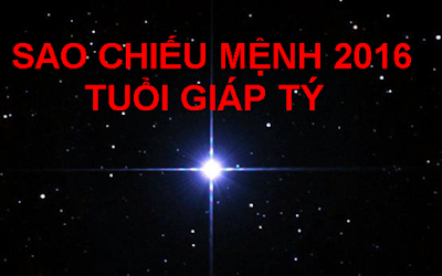 Sao chieu menh giap ty 2016