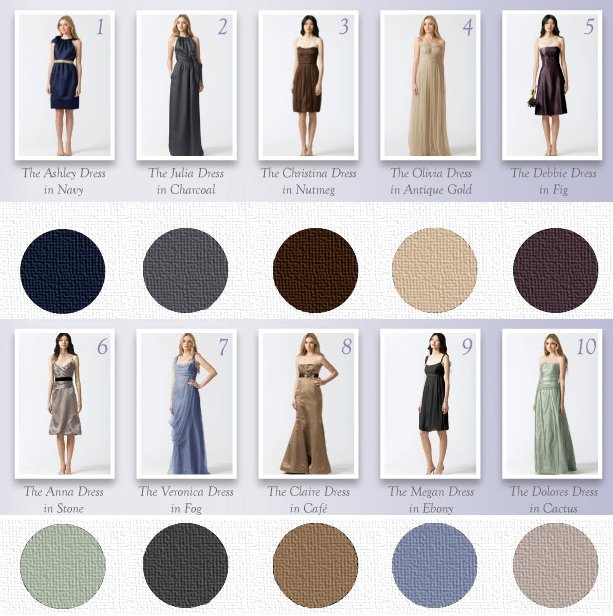 vera wang bridesmaid dresses uk. vera wang#39;s top 10 colors for