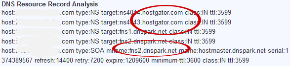 Name server pada dnspark.