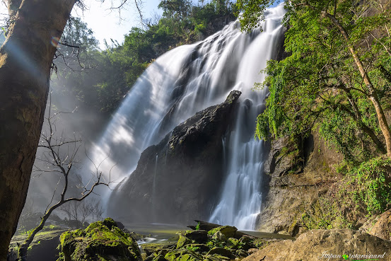 The waterfall in the north of Thailand