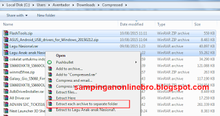  File atau folder dijadikan format atau  Cara Ekstrak File Berformat RAR. ZIP, 7ZIP, TAR, GZIP Di Android Dan Komputer