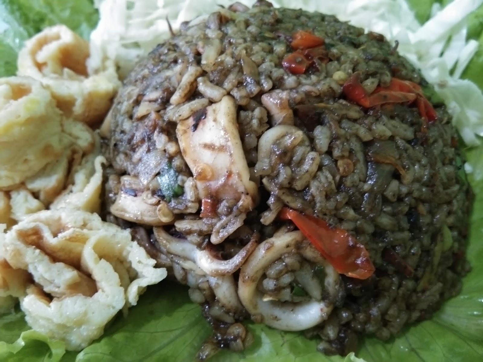 Resep Nasi Goreng Tinta Cumi-Cumi - Cerita Dandelion