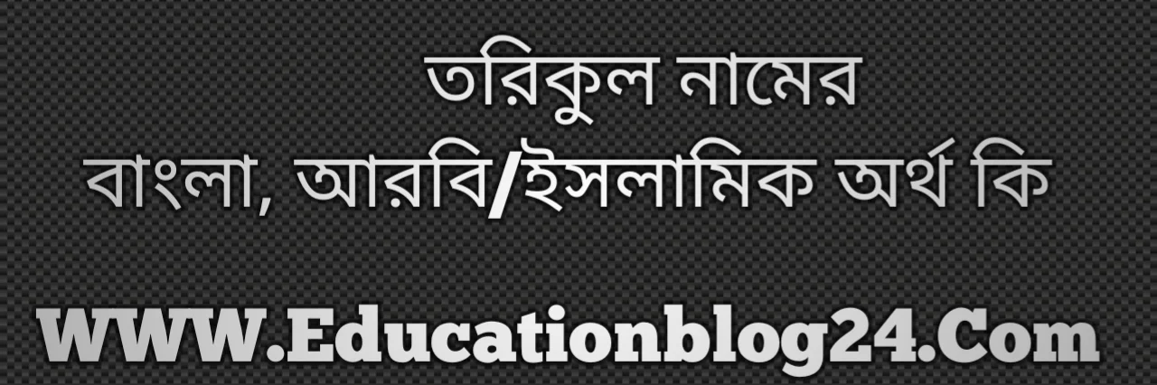 Torikul name meaning in Bengali, তরিকুল নামের অর্থ কি, তরিকুল নামের বাংলা অর্থ কি, তরিকুল নামের ইসলামিক অর্থ কি, তরিকুল কি ইসলামিক /আরবি নাম