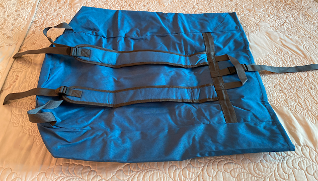 laundry backpack with foam padded straps