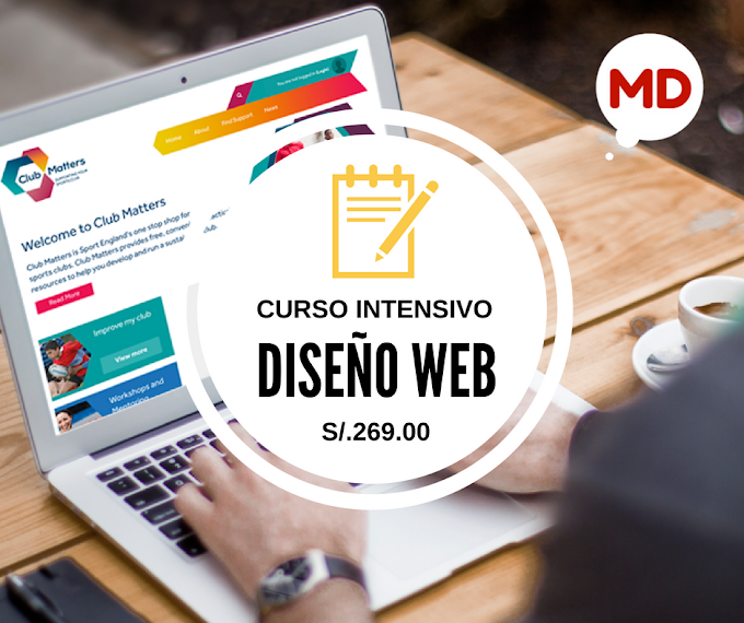 CURSO INTENSIVO DISEÑO WEB S/.69.00