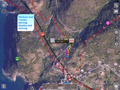 Terra Map HD - GPS con Mappe Outdoor Offline per Trekking, Biking, Camping e Turismo