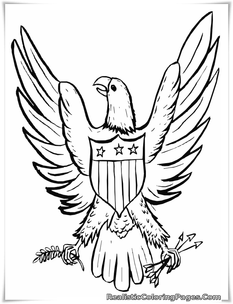 Free Printable 4th July Coloring Pages | Realistic ...