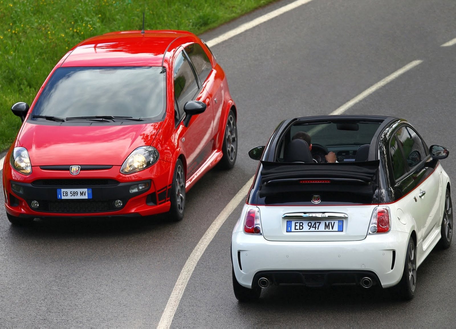 The 500C Abarth is moved by a