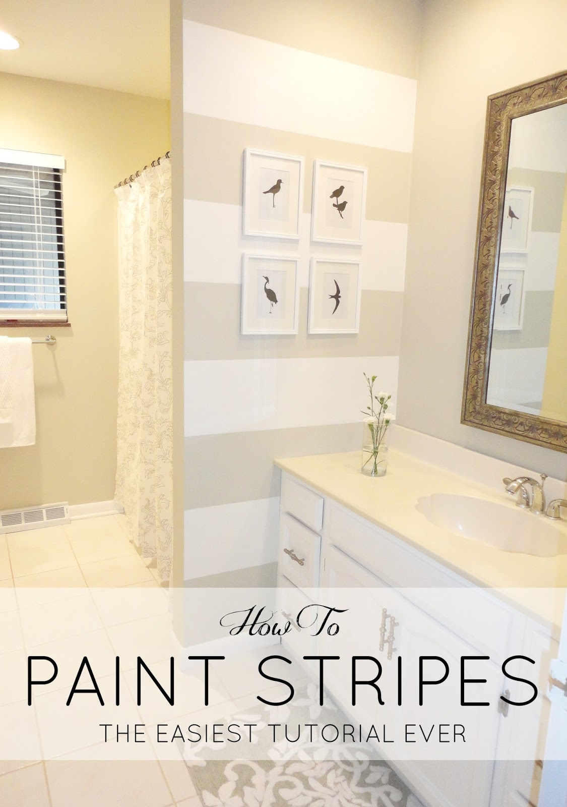 LiveLoveDIY How To Paint Stripes The Easiest Tutorial Ever