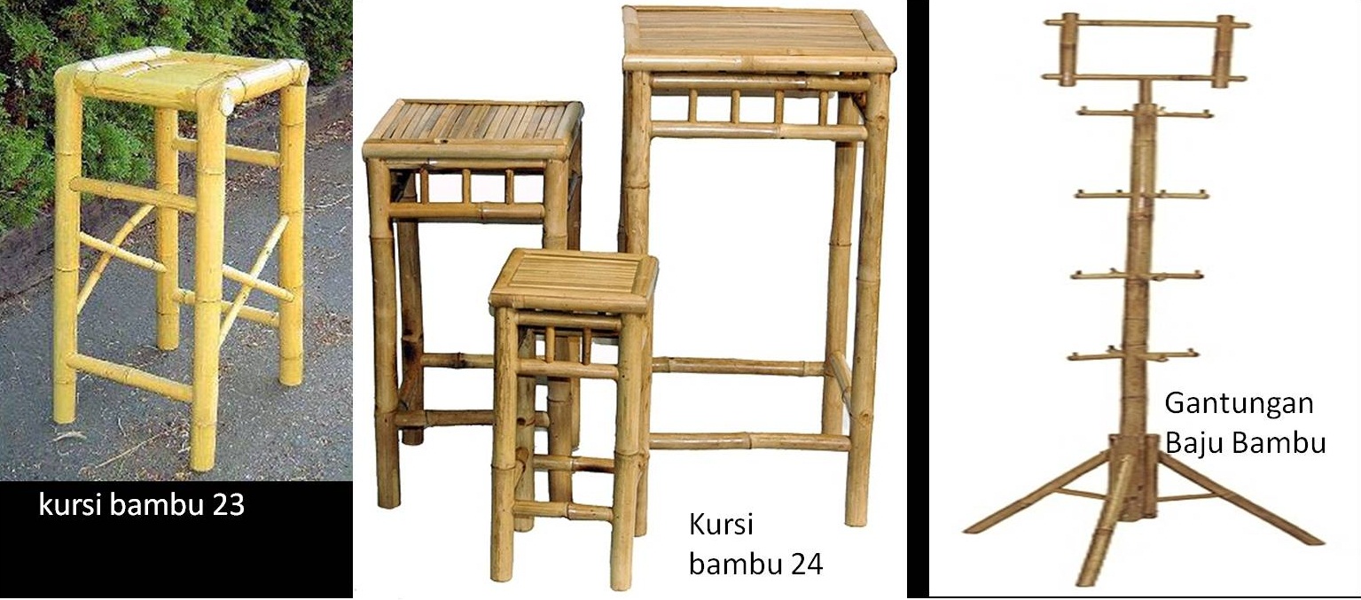 Taman Bambu  Nusantara Aneka  Model  Furnitur dari Bambu 