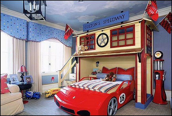 Decorating theme bedrooms - Maries Manor: car beds - car racing theme
