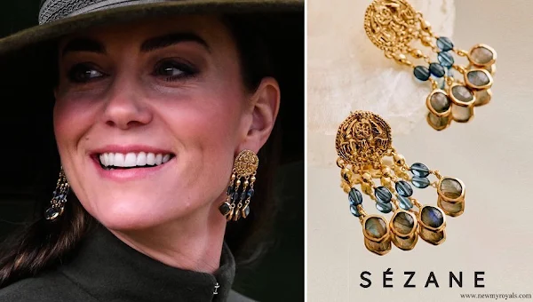 Princess of Wales wore Sezane Dina earrings