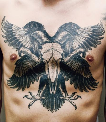 Eagle Bird On Men Chest, Men Chest With Two Eagle Tattoo, Eagle Flying Birds Tattoo, Flying Vulture Eagle Tattoo On Men Chest, Men, Parts, Artisit,