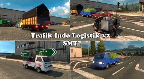 Download Mod Traffic ETS2 Indonesia Logistic v2 SMT