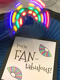 You are FANtabulous!  Fan printables to attach to a fan.