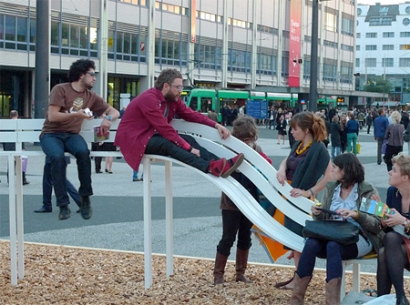 creative, awesome, park benches, benches, jeppe hein, art, design, cool