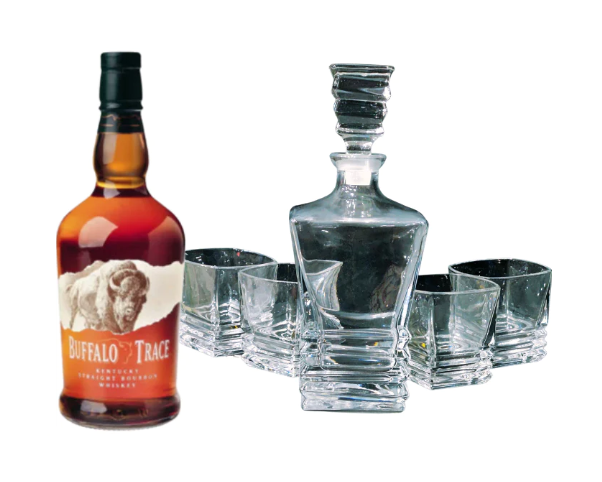 Buffalo Trace 1 Liter with Decanter Gift Set