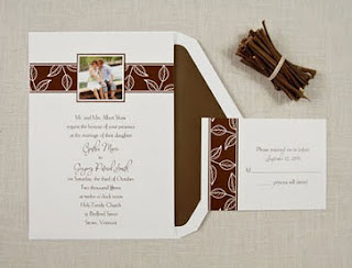 ecru photo invitations