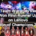 PH Team Wargods Redlyt Won First Runner Up on Lenovo Legion of Champions 2018