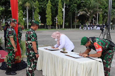 Hadiri Penutupan TMMD ke-115, Kapolres Gresik Puji Dedikasi Kinerja Kodim