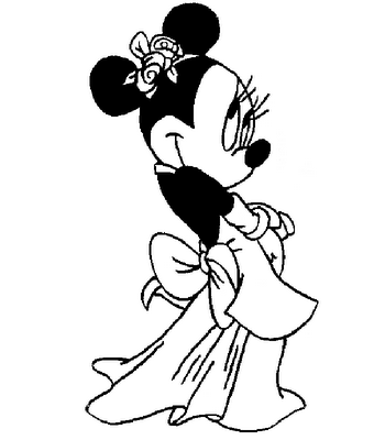 Minnie mouse coloring pages