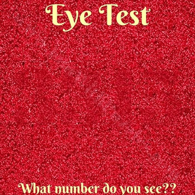 Eye Test What Number Do You See