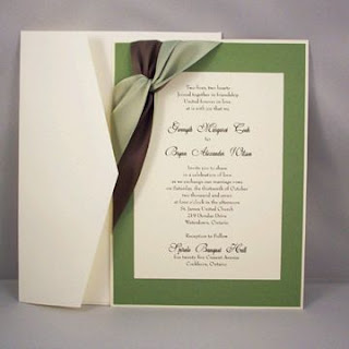 Green Wedding Invitations 