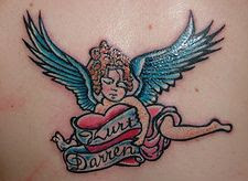 Cool Gallery Pictures Art Angel Tattoos And Baby Angel Tattoo Designs