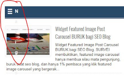 Cara Memperbaiki Tampilan Navigasi Menu Blog versi Mobile