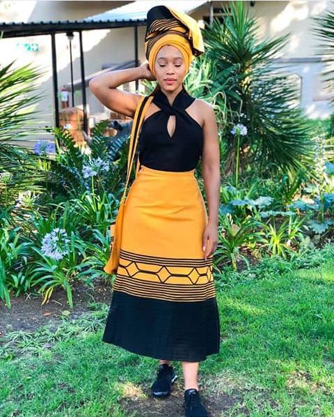 Latest Elegnant Xhosa Traditional Dresses 2022.