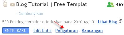 pengaturan blog di blogger