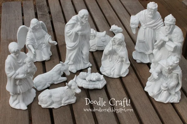 Porcelain Nativity Set