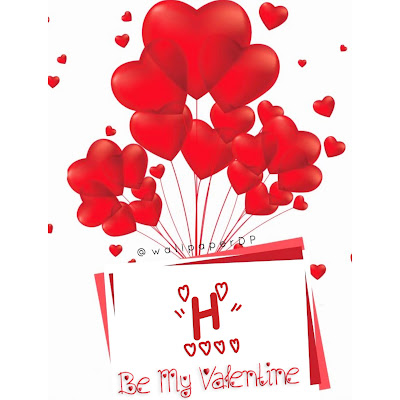 Be my valentine love alphabets Letter Dpz for Facebook and WhatsApp