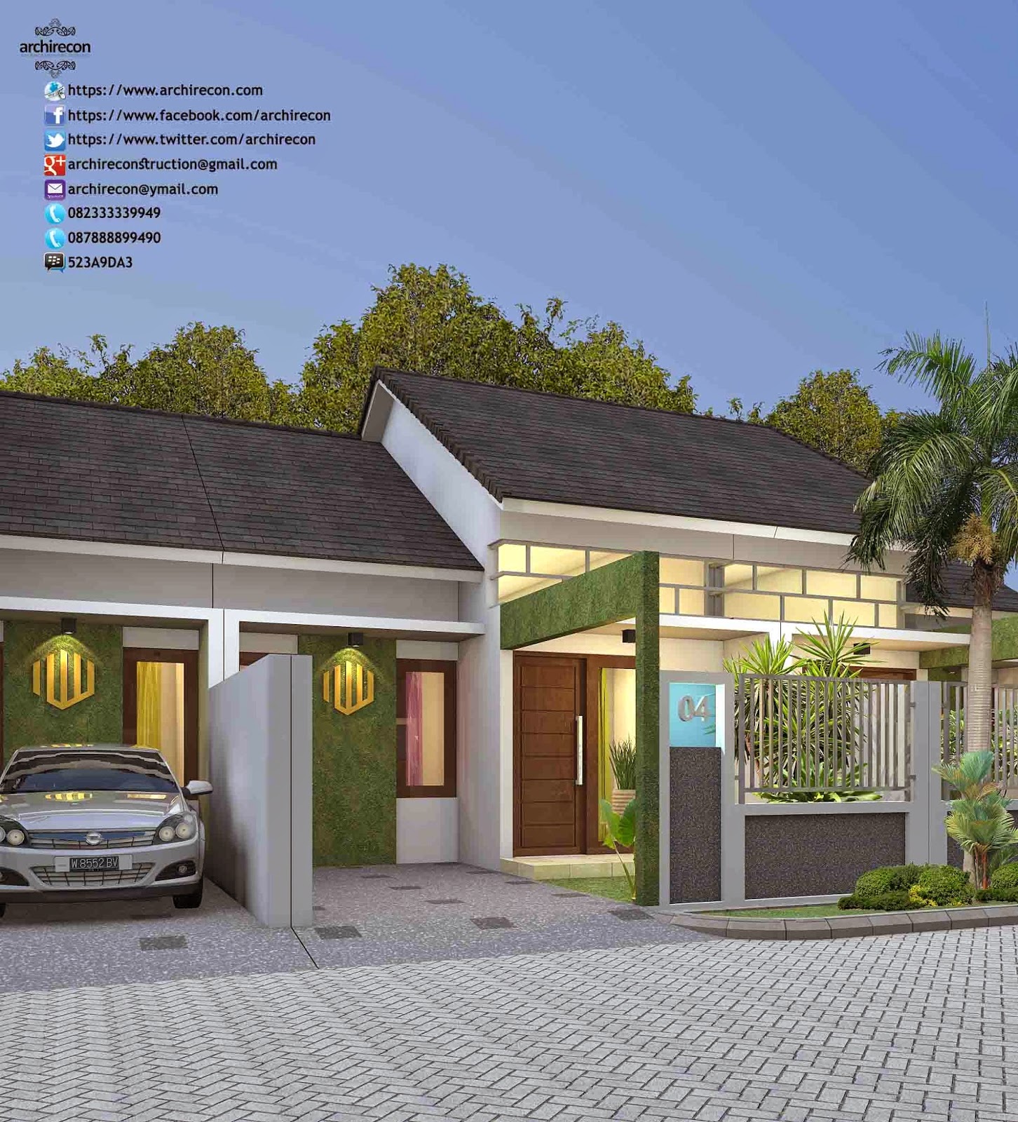 Desain Rumah Minimalis Perumahan Samara Residence