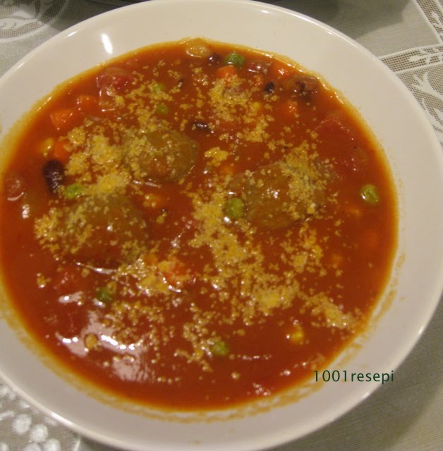 Koleksi 1001 Resepi: hot bean tomato soup