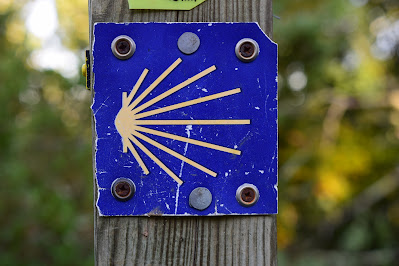 Camino de Santiago sign.